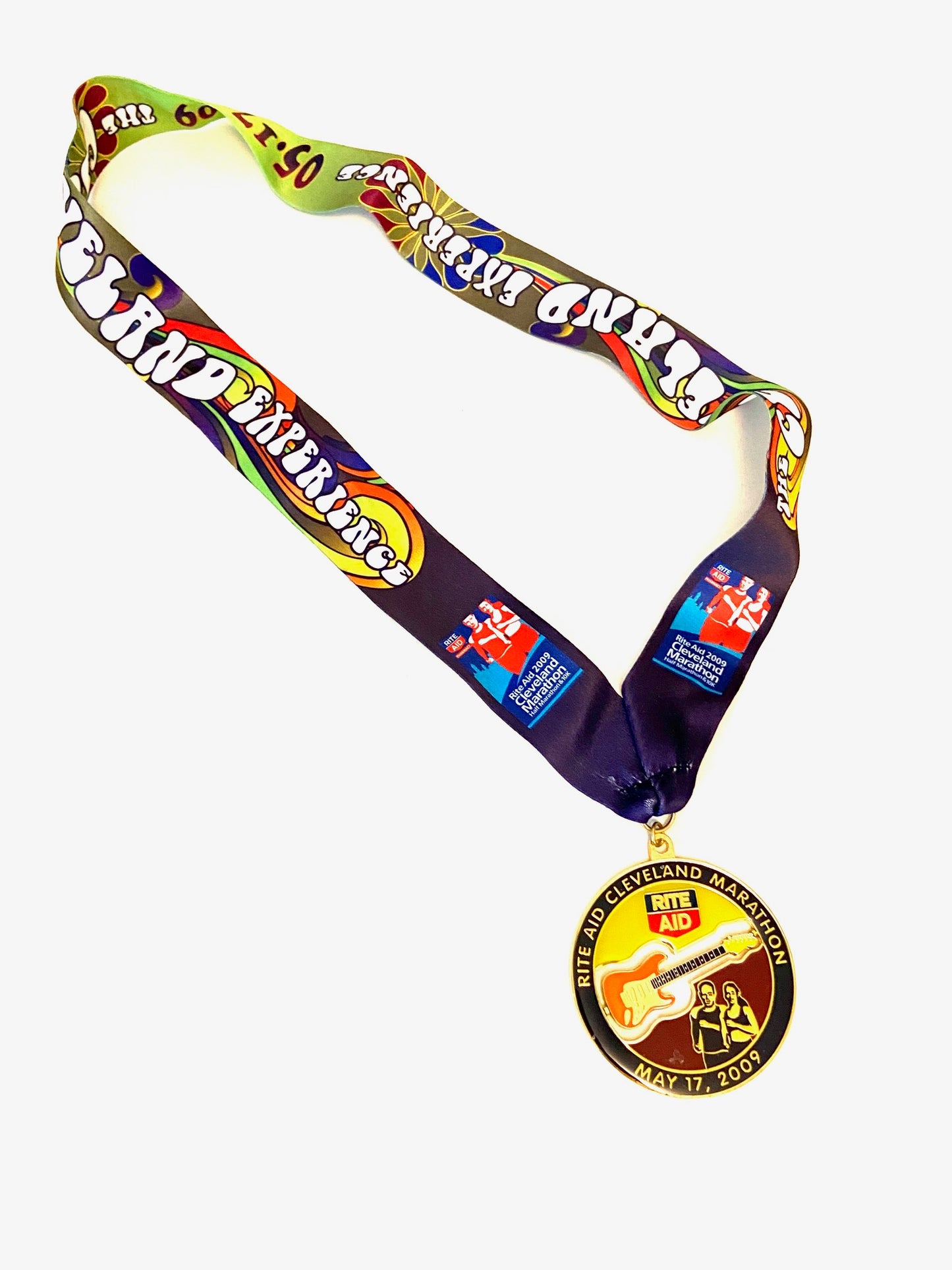 Cleveland Marathon 2009 Rite Aid Finishers 3" Medal and Lanyard 5-17-09