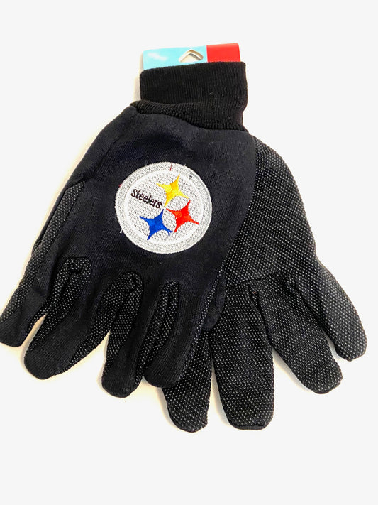 Pittsburgh Steelers Vintage 2003 NFL Sport Dot Grip NOS Work Gloves