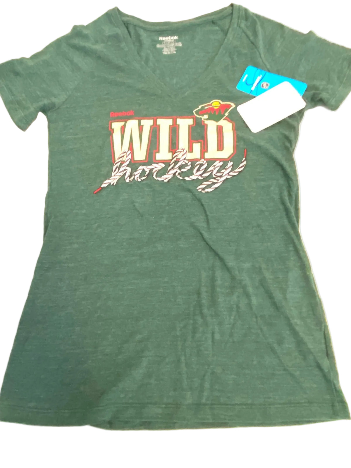 Minnesota Wild NHL 2014 Ladies Green NOS T-Shirt