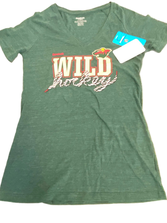 Minnesota Wild NHL 2014 Ladies Green NOS T-Shirt
