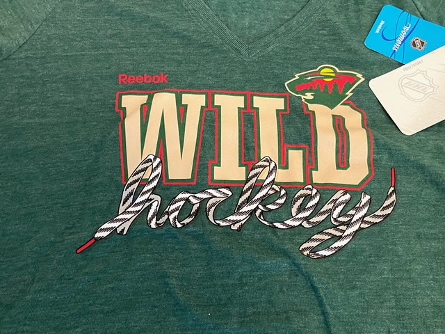 Minnesota Wild NHL 2014 Ladies Green NOS T-Shirt