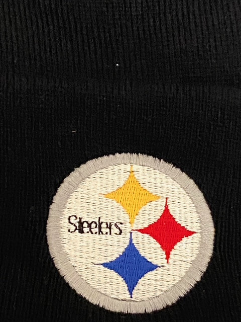 Pittsburgh Steelers Vintage Late '90s NFL Black Cuffed NOS Knit Hat by NFL