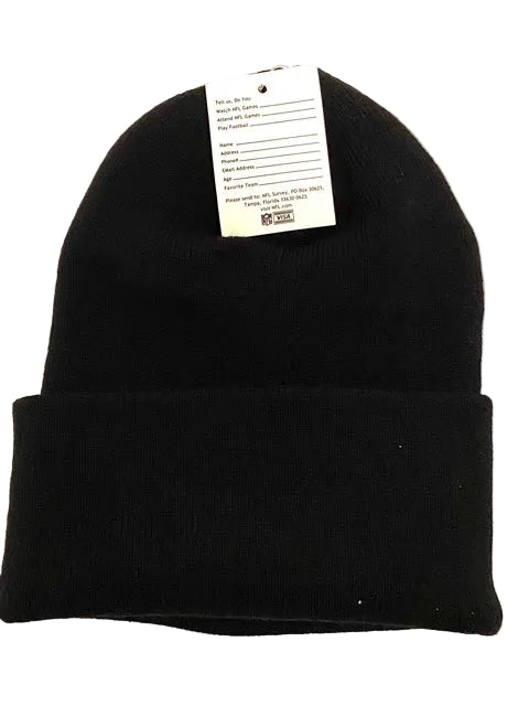 Pittsburgh Steelers Vintage Late '90s NFL Black Cuffed NOS Knit Hat by NFL