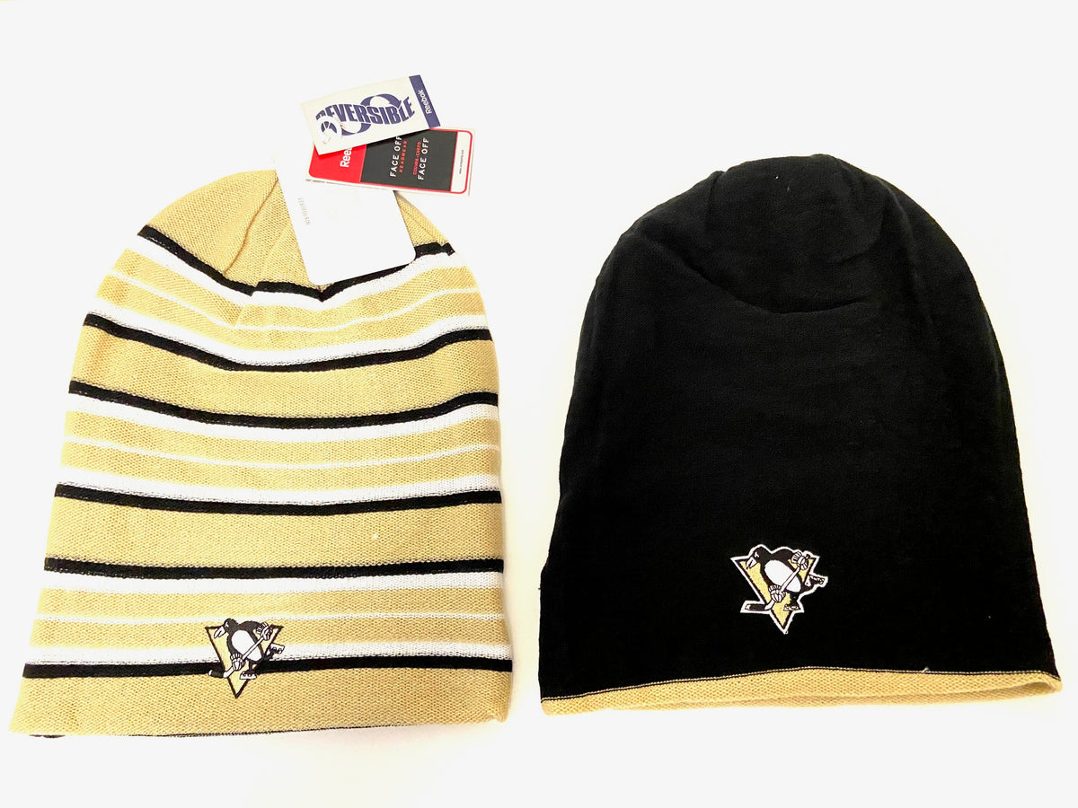 Pittsburgh Penguins 2008 NHL Adult Reversible Knit NOS Face Off Beanie