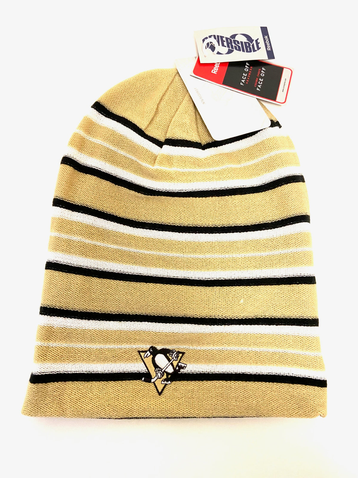Pittsburgh Penguins 2008 NHL Adult Reversible Knit NOS Face Off Beanie