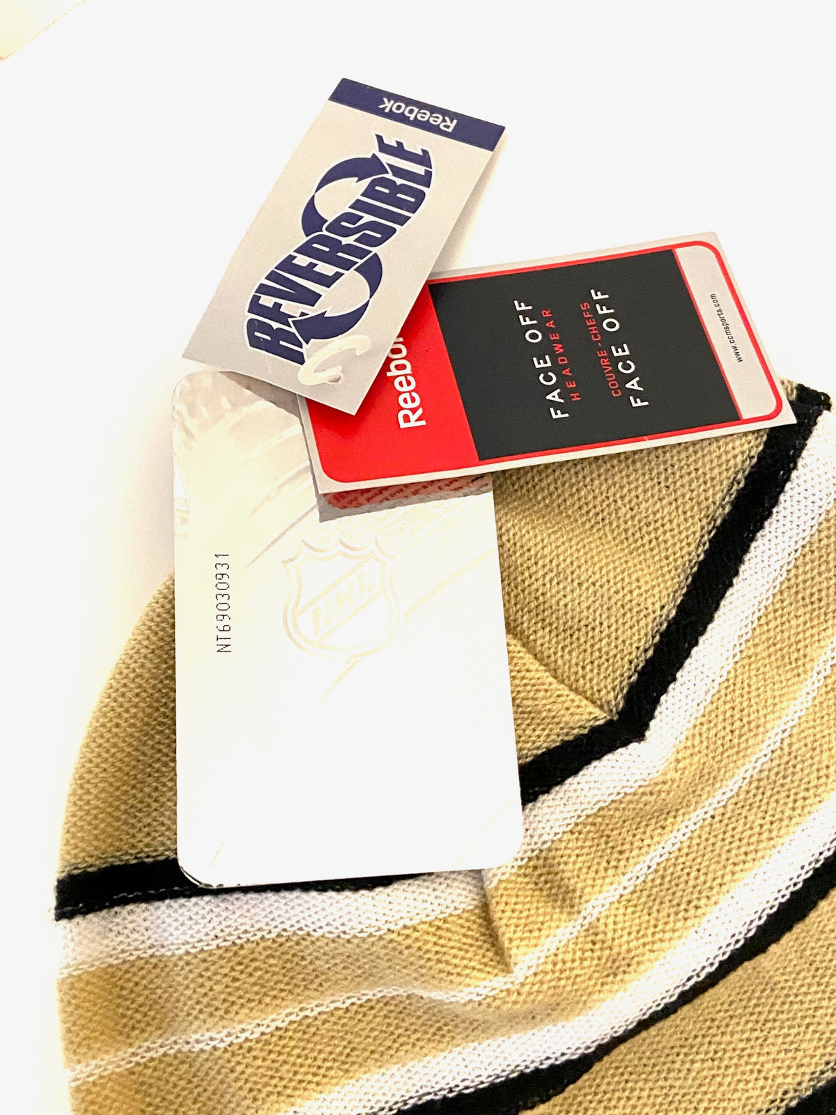 Pittsburgh Penguins 2008 NHL Adult Reversible Knit NOS Face Off Beanie