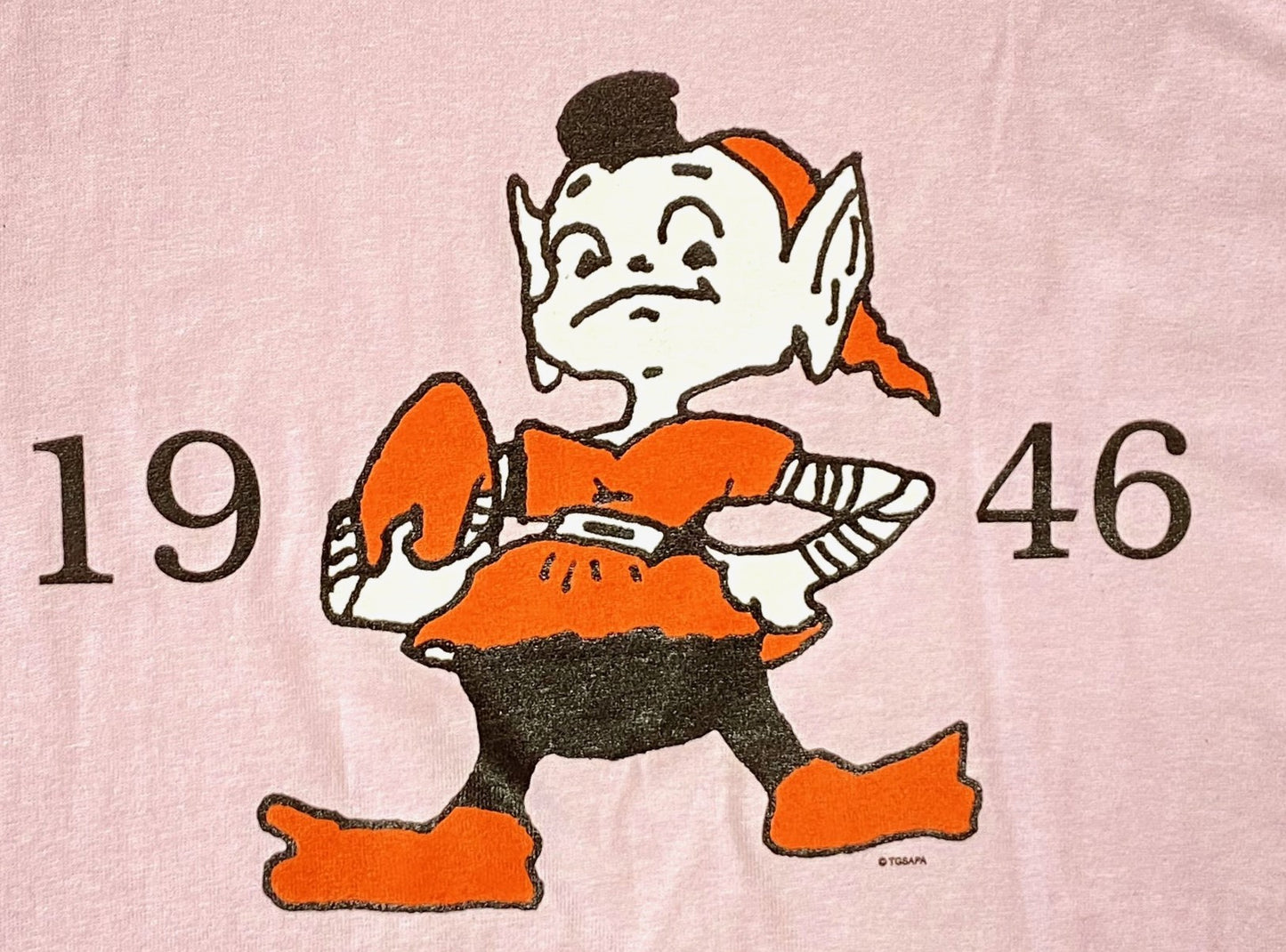 Cleveland Browns 1999 Pink XL Elf Cotton T-Shirt