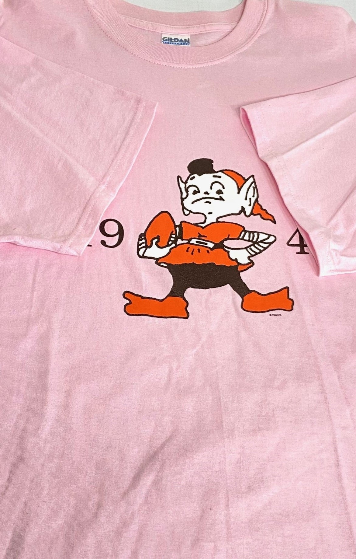 Cleveland Browns 1999 Pink XL Elf Cotton T-Shirt