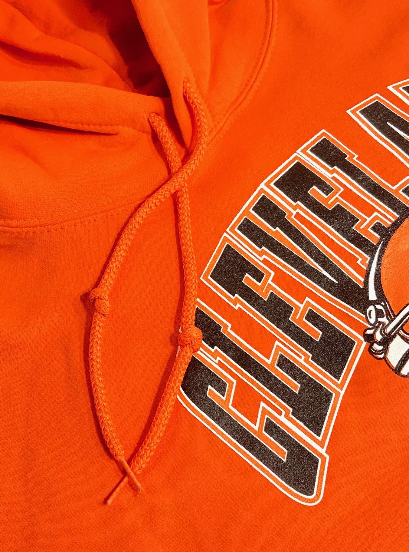 Cleveland Browns 1999 NFL Vintage Orange Hooded Logo Sweatshirt