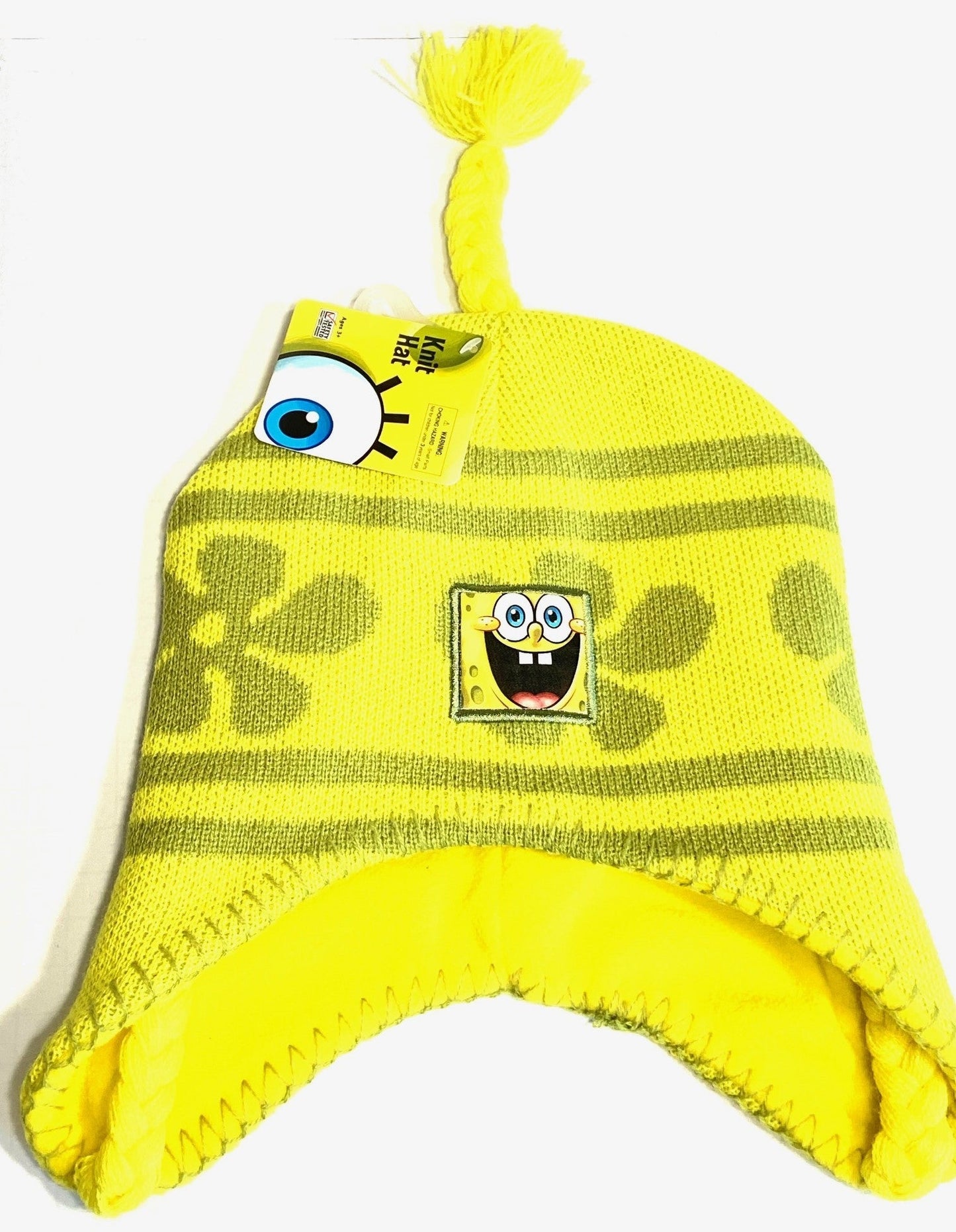 SpongeBob SquarePants 2012 Yellow Knit Hat Ages 3+