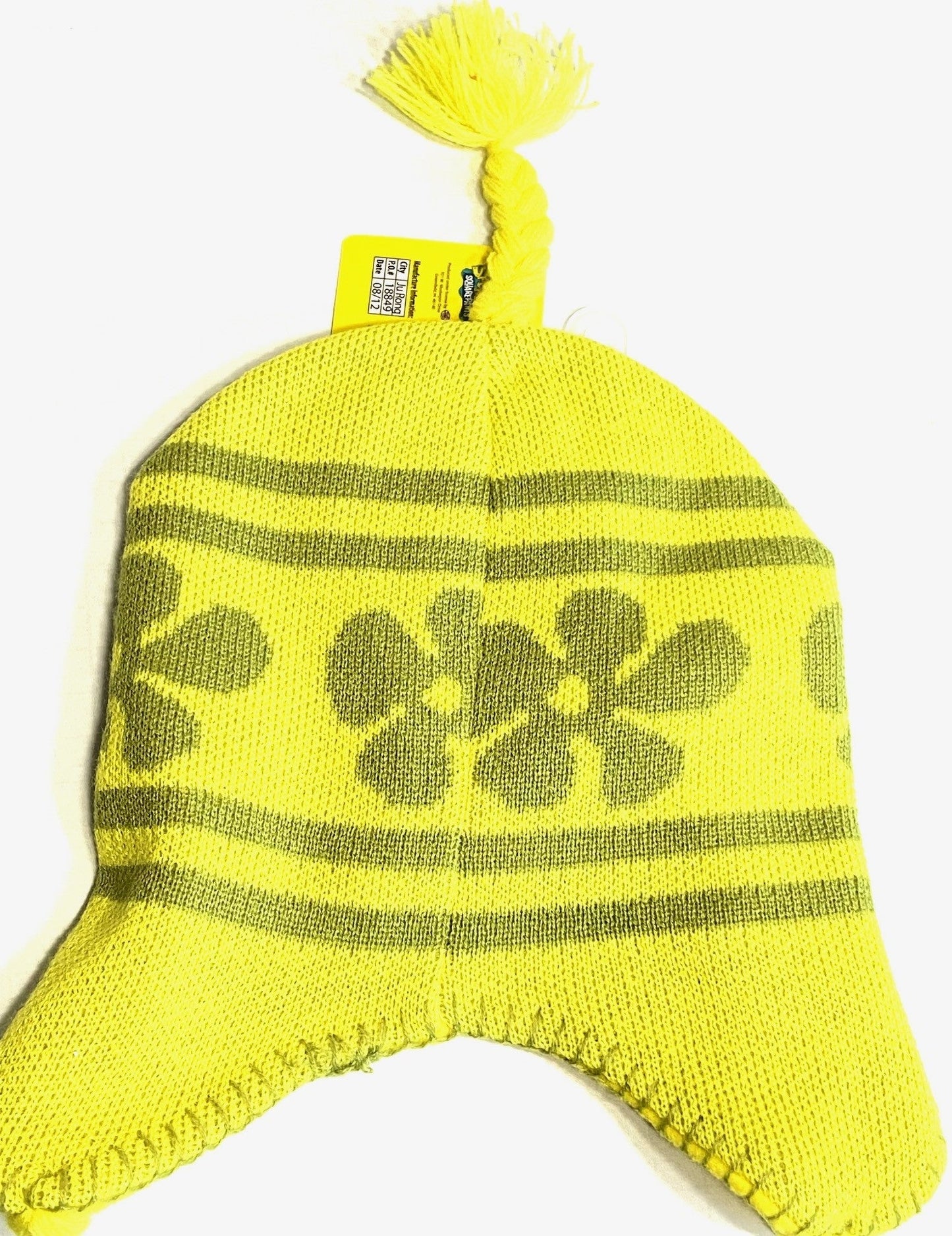 SpongeBob SquarePants 2012 Yellow Knit Hat Ages 3+