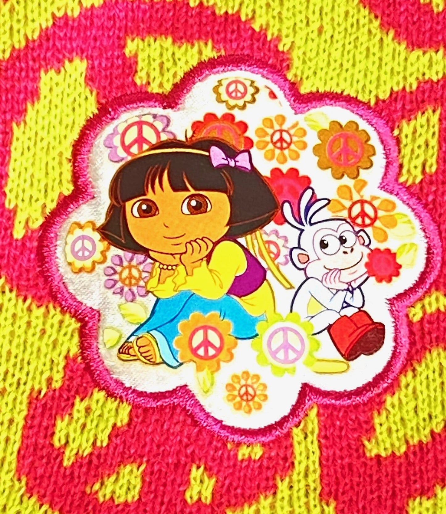 Dora the Explorer 2011 "Peace" Icon Knit Hat Ages 3+
