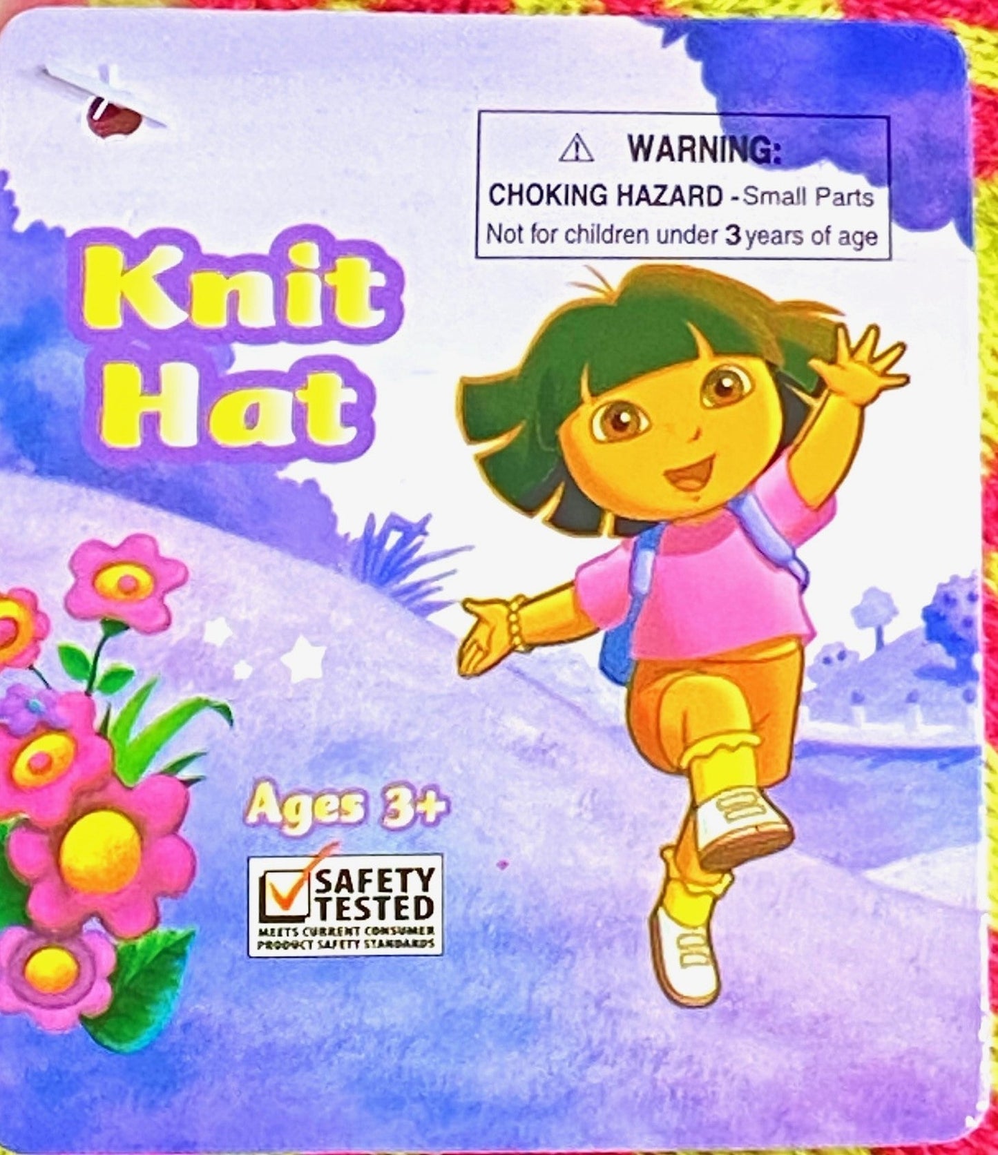 Dora the Explorer 2011 "Peace" Icon Knit Hat Ages 3+