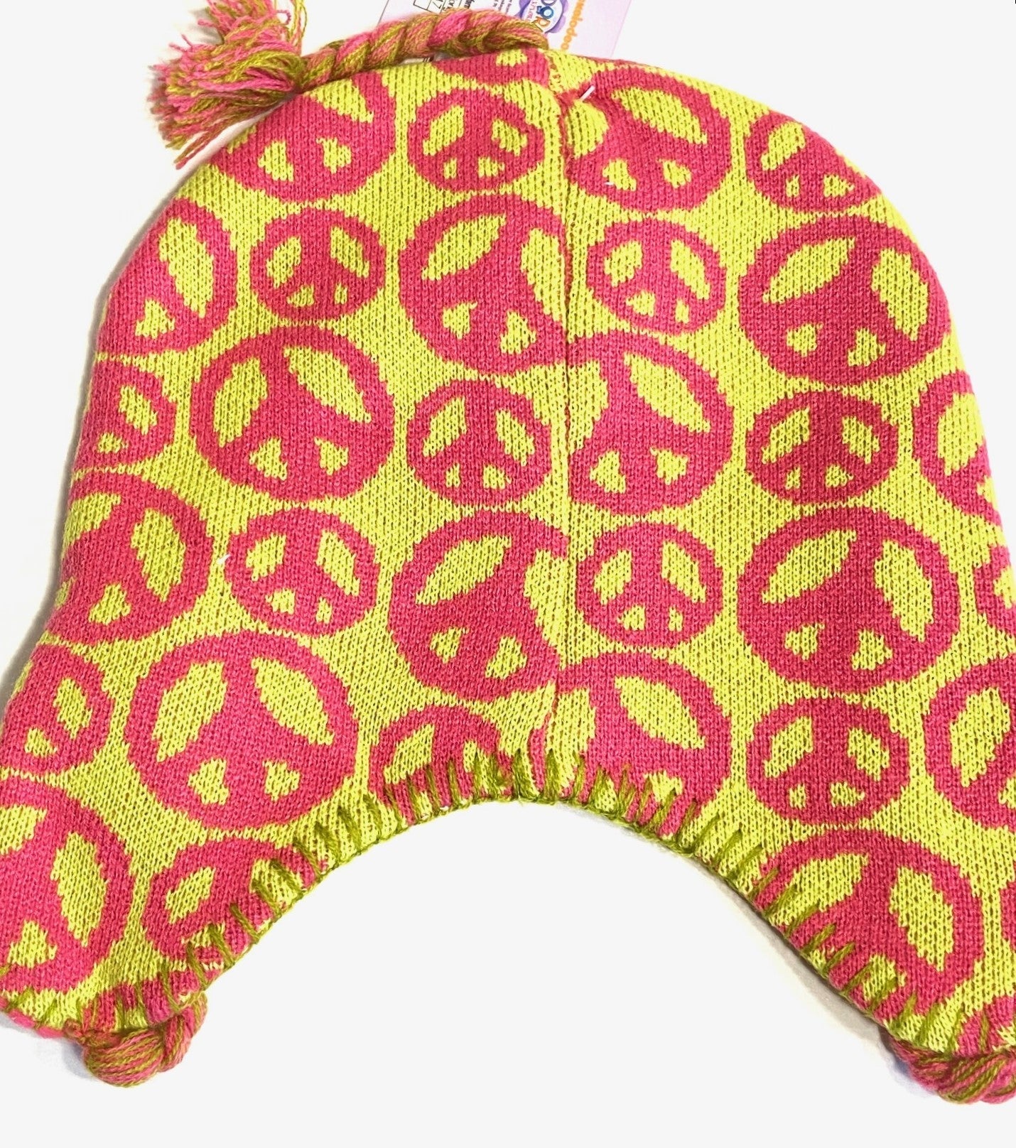 Dora the Explorer 2011 "Peace" Icon Knit Hat Ages 3+