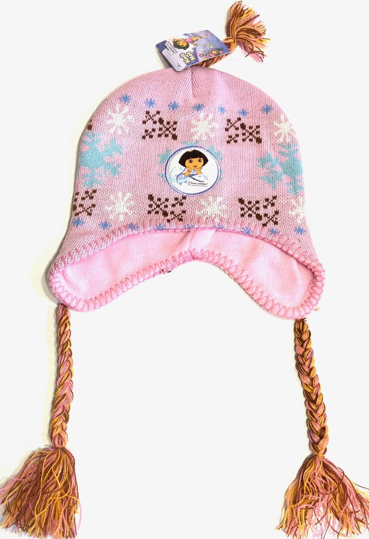 Dora the Explorer 2011 "I Love Winter" NWT Knit Hat Ages 3+