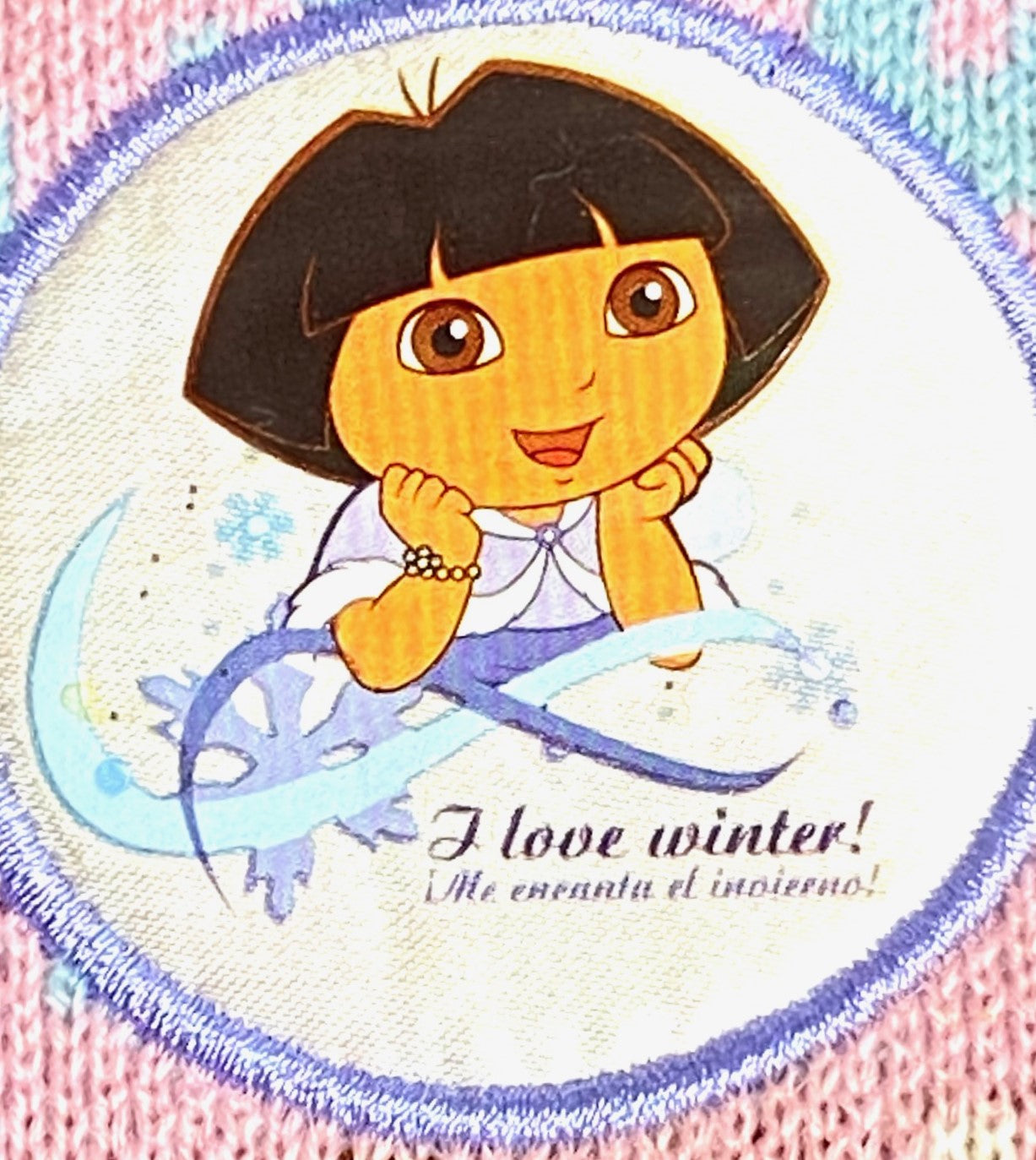 Dora the Explorer 2011 "I Love Winter" NWT Knit Hat Ages 3+