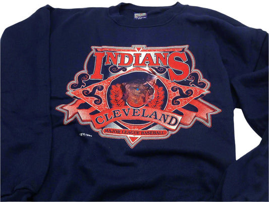 Cleveland Indians MLB 1994 Adult XXL Blue Sweatshirt