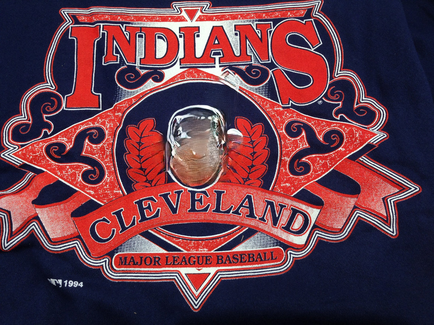 Cleveland Indians MLB 1994 Adult XXL Blue Sweatshirt