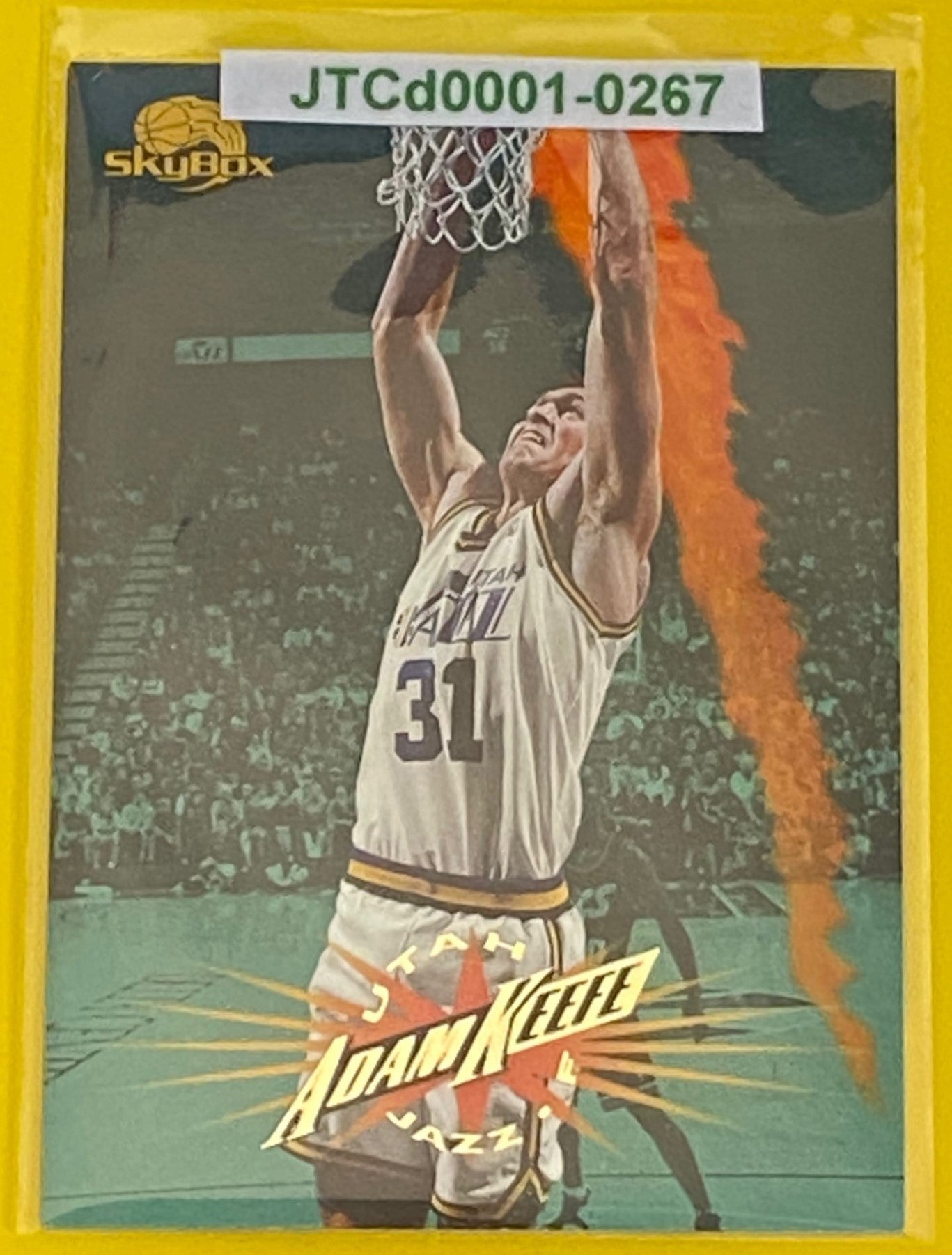 Adam Keefe 1995-96 NBA Skybox Premium Base Set #210 Utah Jazz