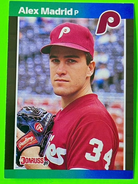 Alex Madrid (RC)(DP) #604C MLB Donruss Base Set 1989 Philadelphia Phillies by Leaf