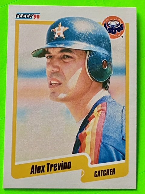 Alex Trevino #239A MLB Base Set 1990 Houston Astros by Fleer Corp.
