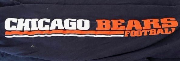 Chicago Bears NFL 2017 Adult Medium Navy Used LS T-Shirt