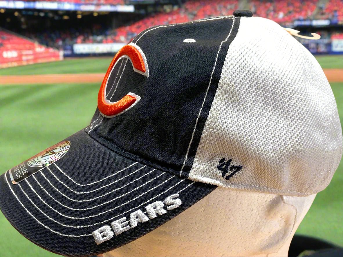 Chicago Bears NFL 2013 Navy Ripley Closer NOS Stretch Fit Mesh Cap