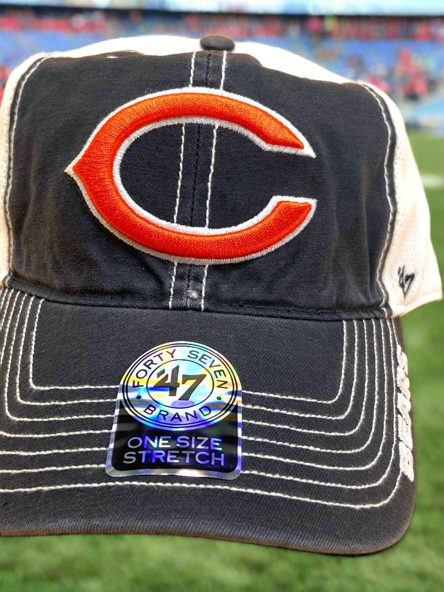 Chicago Bears NFL 2013 Navy Ripley Closer NOS Stretch Fit Mesh Cap