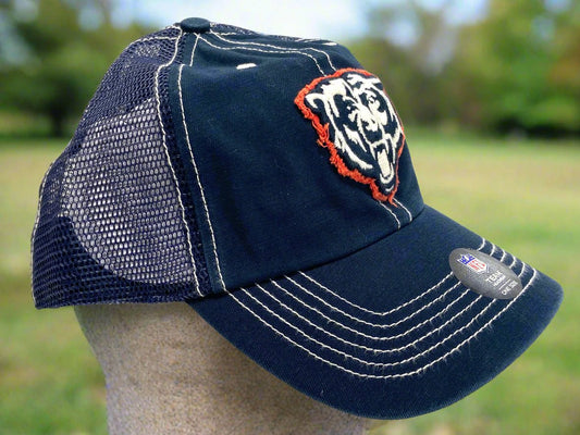 Chicago Bears NFL Navy Turner Clean-up Adjustable Mesh Snapback