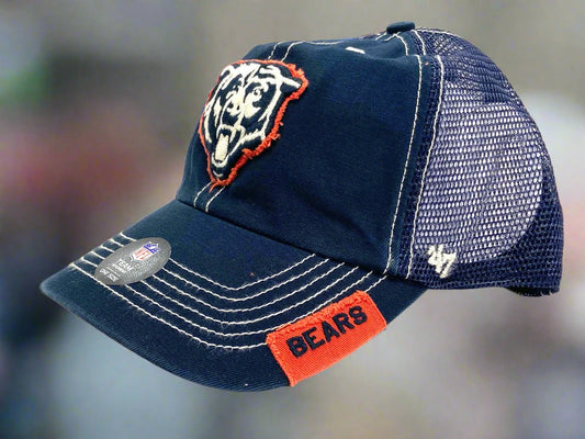 Chicago Bears NFL Navy Turner Clean-up Adjustable Mesh Snapback
