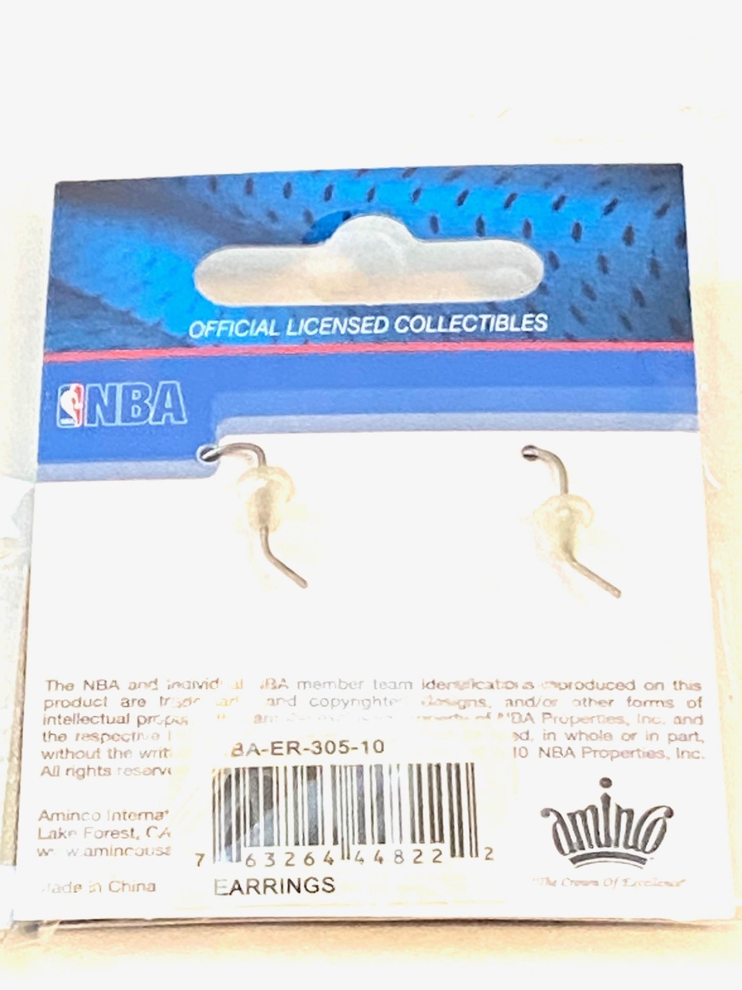 Chicago Bulls 2010 NBA "Pennant" NOS Dangle Earrings