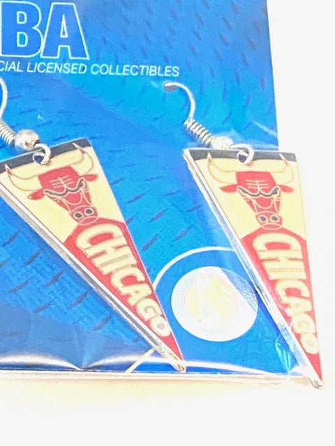 Chicago Bulls 2010 NBA "Pennant" NOS Dangle Earrings