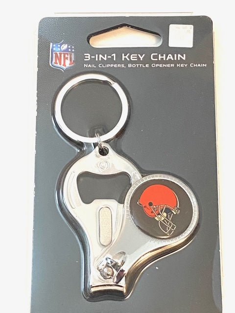 Cleveland Browns NFL NOS 3-in-1 Metal Keychain