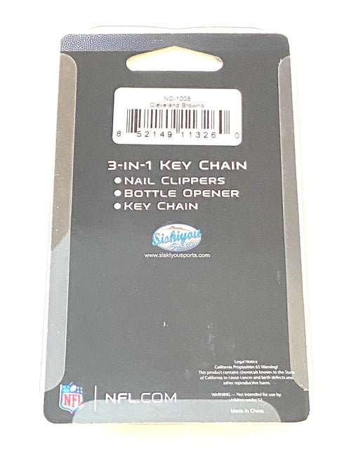 Cleveland Browns NFL NOS 3-in-1 Metal Keychain