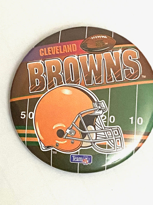 Cleveland Browns Vintage Late '90s NFL NOS 2 1/4" Helmet Button