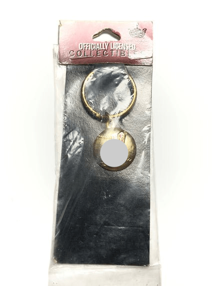 Cleveland Indians Vintage MLB 1997 Gold Baseball Keychain w/Former Logo