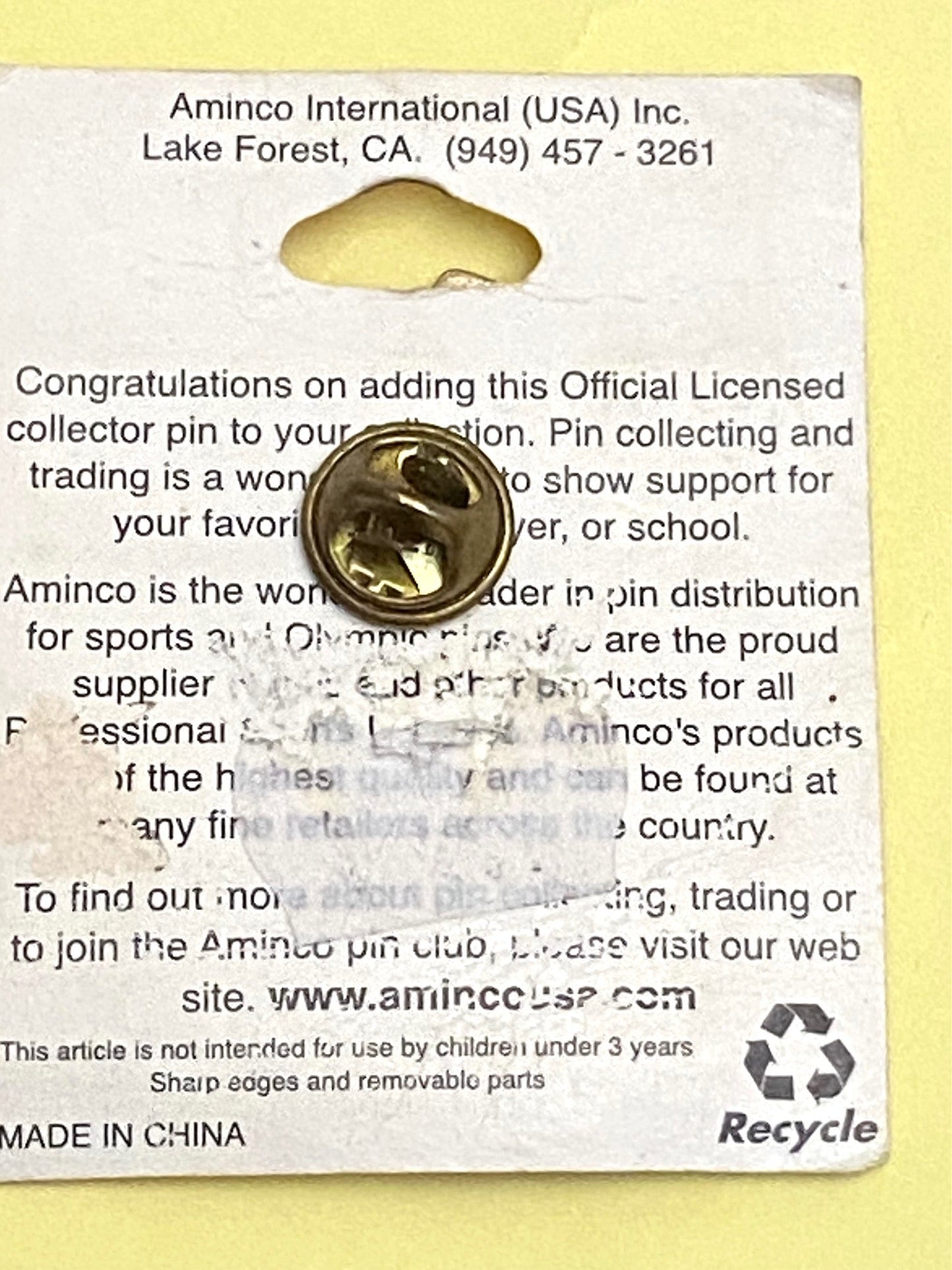 Cleveland Indians Vintage MLB NOS Late '90s "Baseball/Sunglasses" Lapel Pin