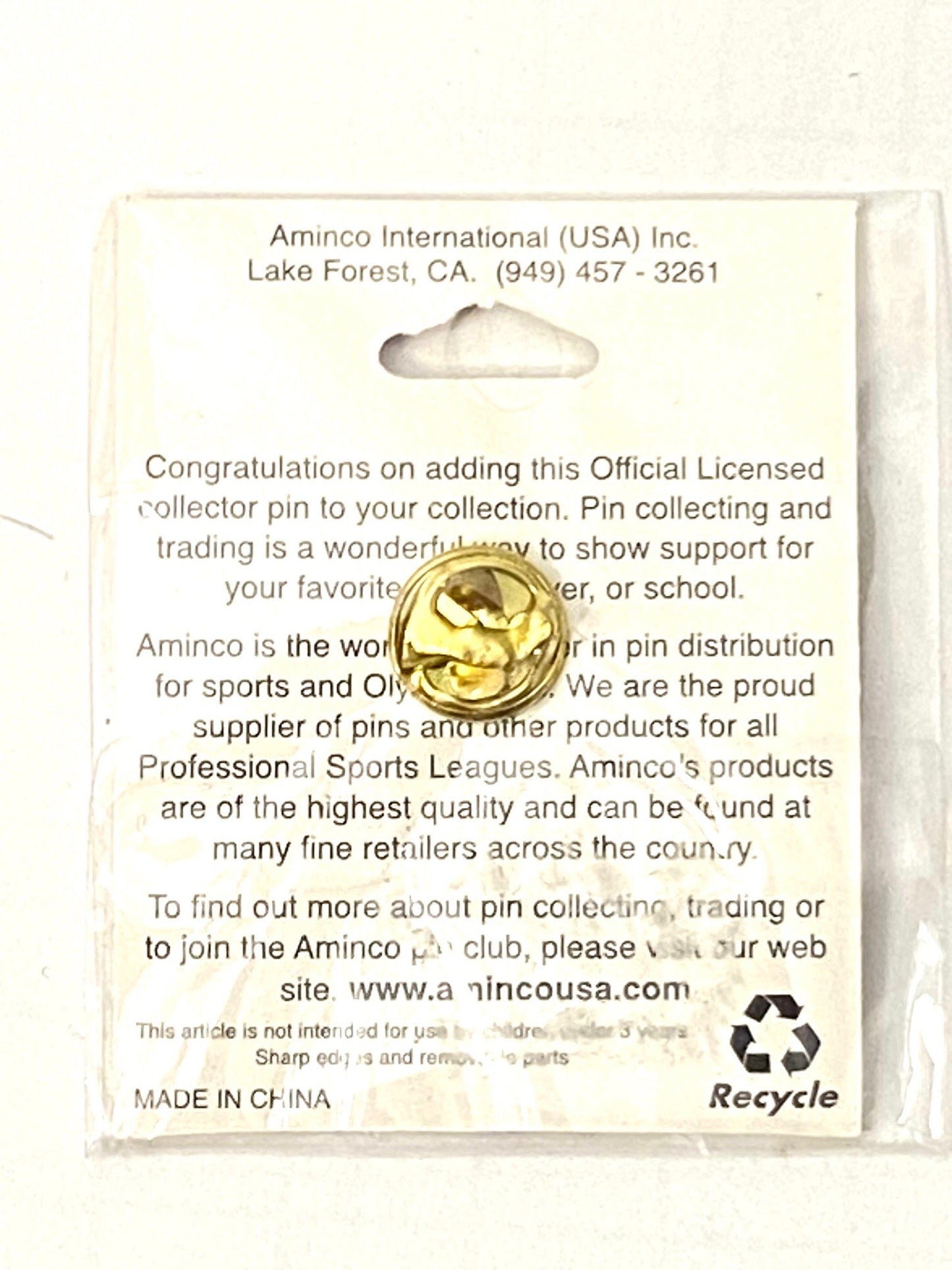 Cleveland indians Vintage MLB NOS Late '90s "C" Lapel Pin