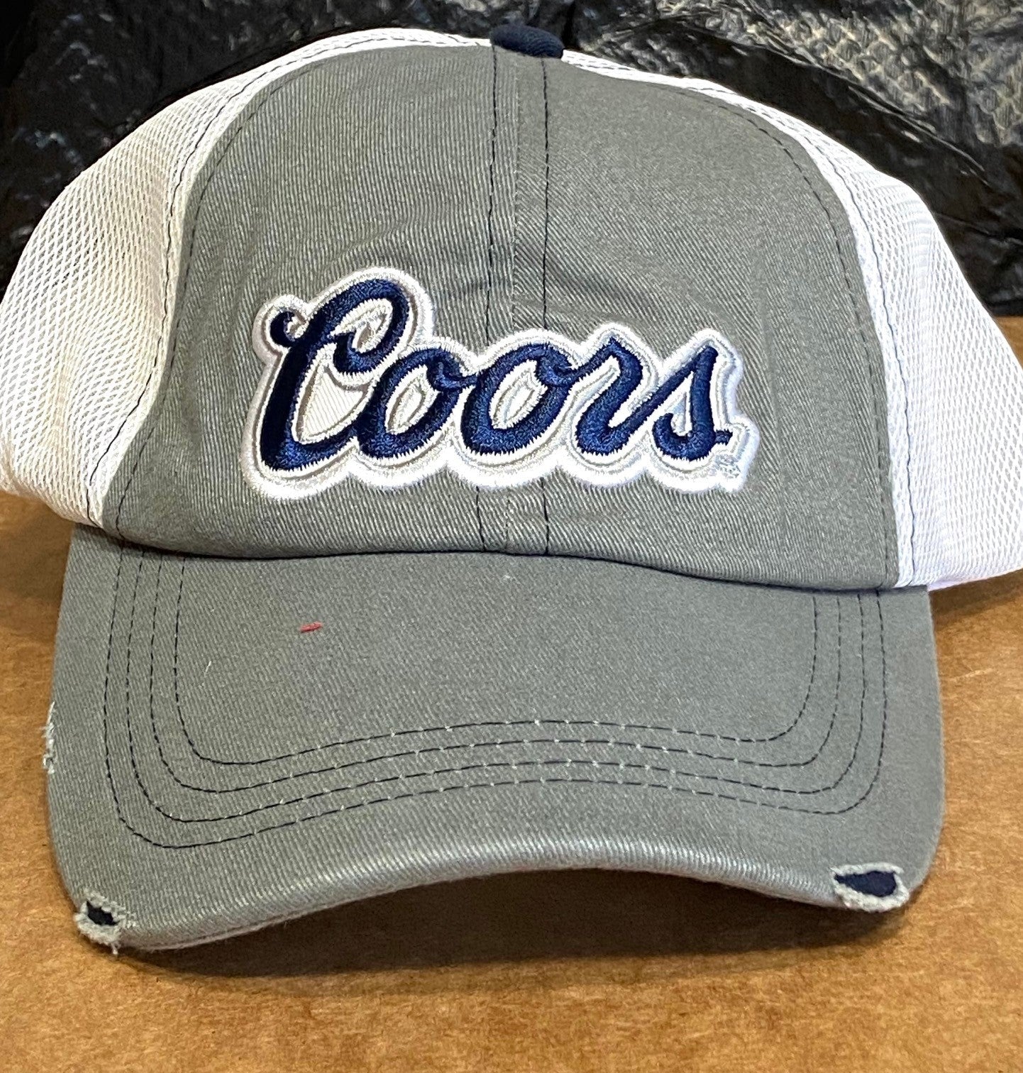 Coors Beer 2008 Distressed Cotton NOS Mesh Snapback