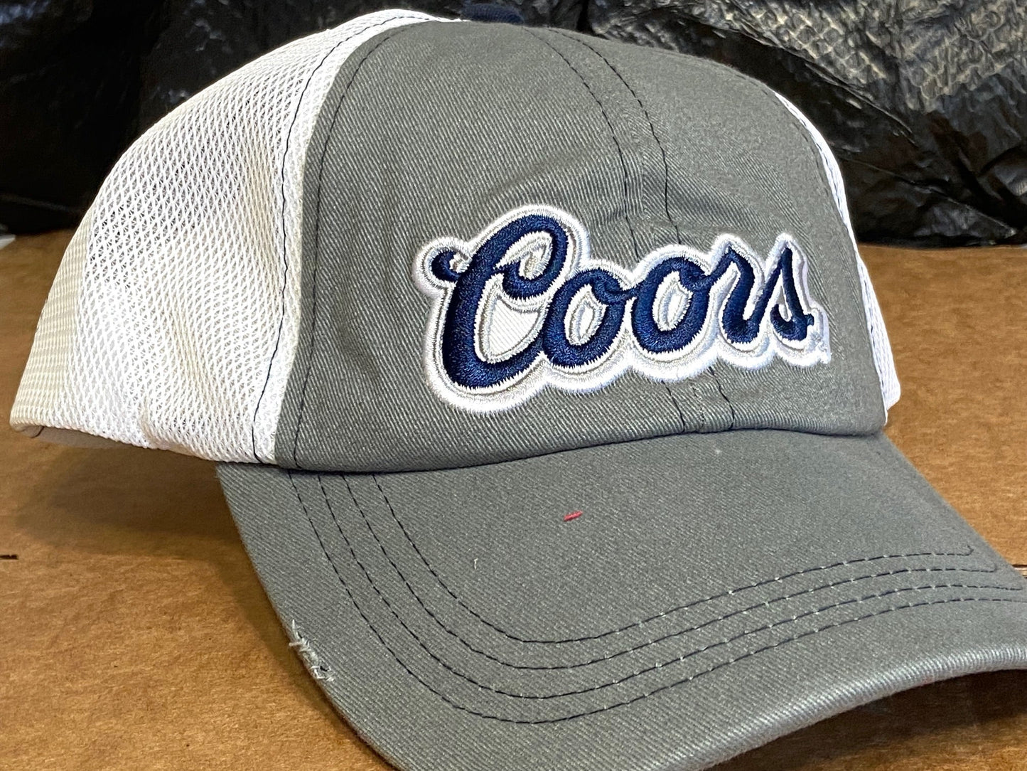 Coors Beer 2008 Distressed Cotton NOS Mesh Snapback