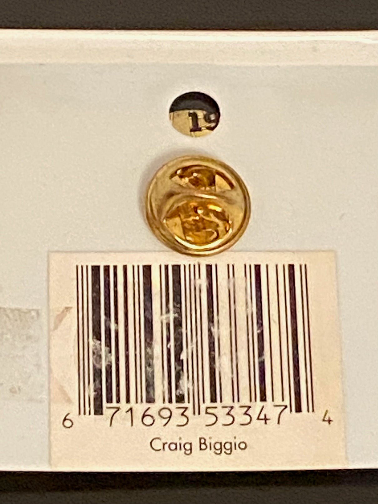 Craig Biggio Vintage 1999 MLB Houston Astros NOS Collectible Pin