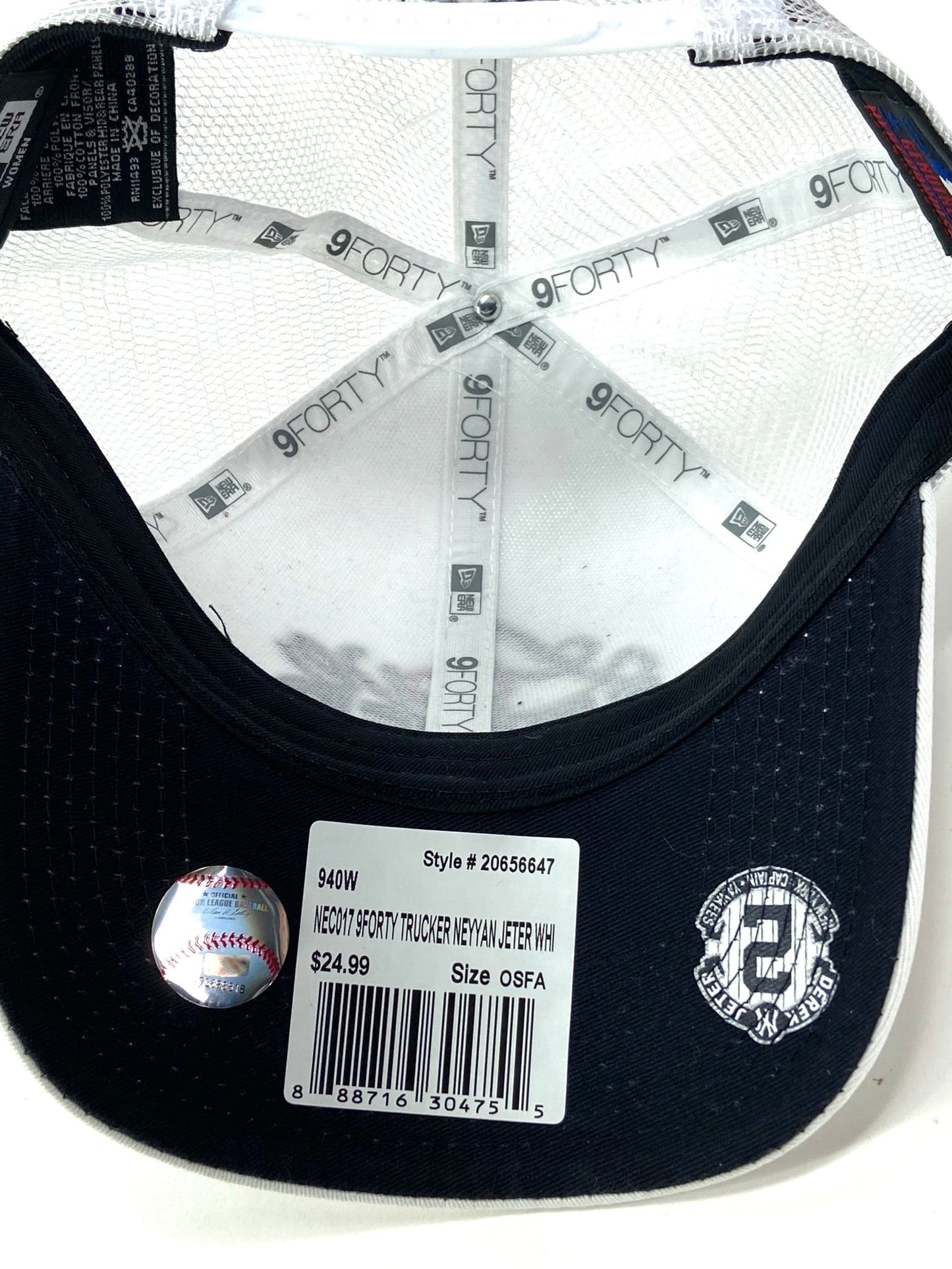 Derek Jeter MLB New York Yankees Women's NOS Mesh Snapback