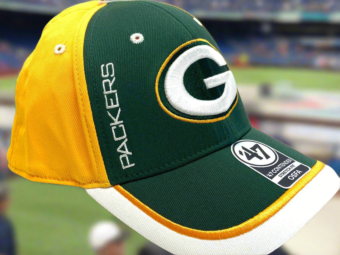 Green Bay Packers NFL 2020 Contender NOS "Crash Line" Stretch Fit Cap