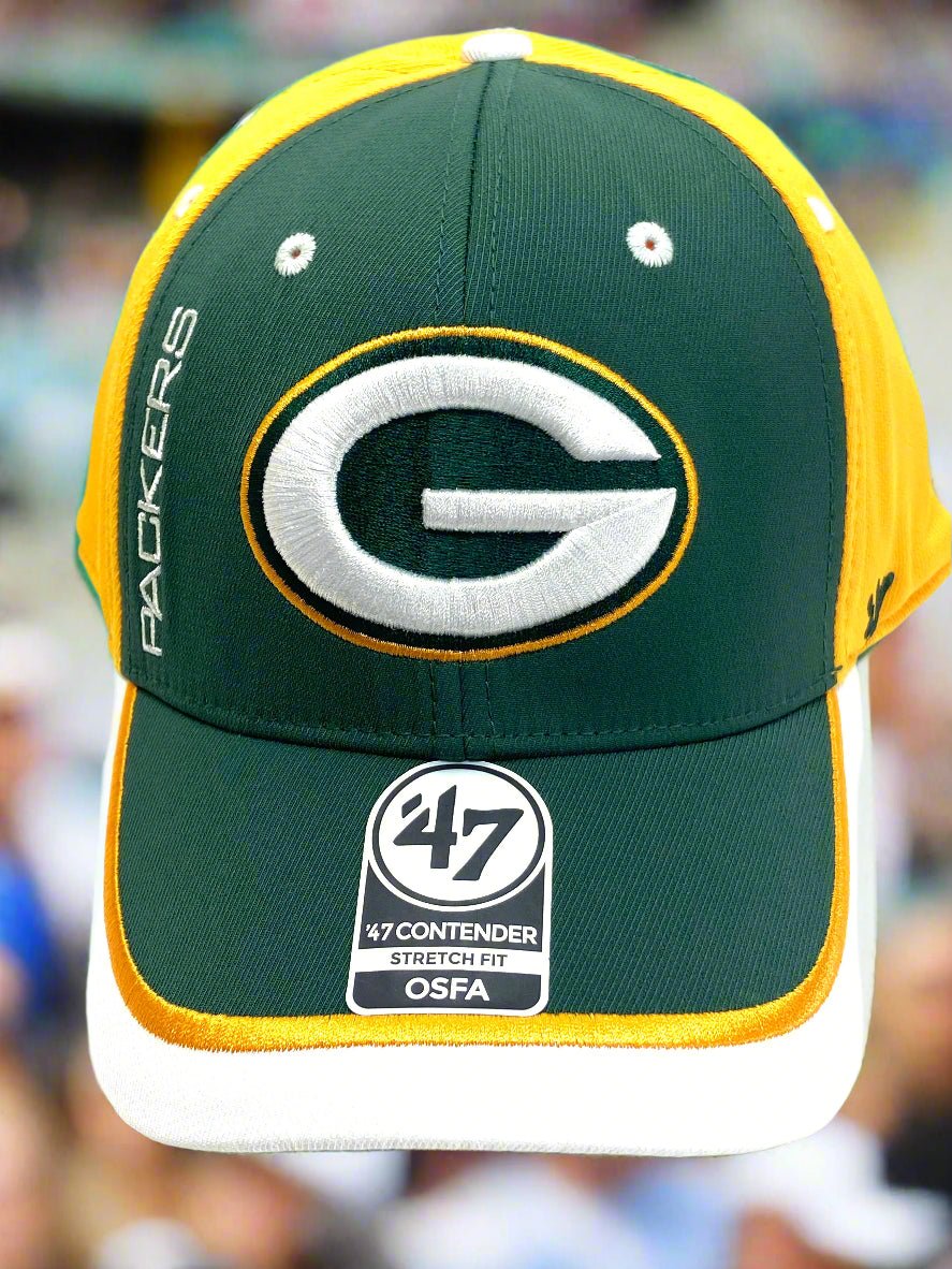 Green Bay Packers NFL 2020 Contender NOS "Crash Line" Stretch Fit Cap