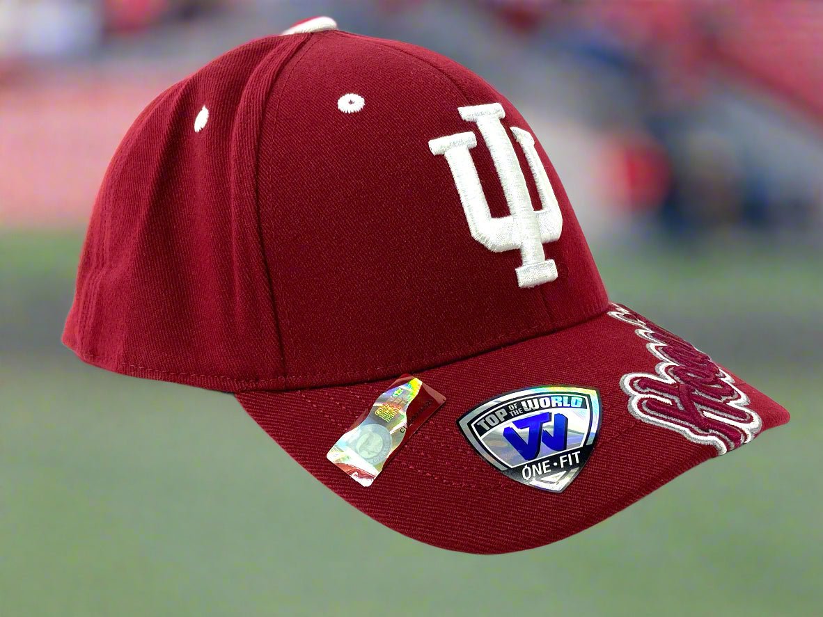 Indiana Hoosiers NCAA Team Color One-Fit Stretch NOS Ball Cap