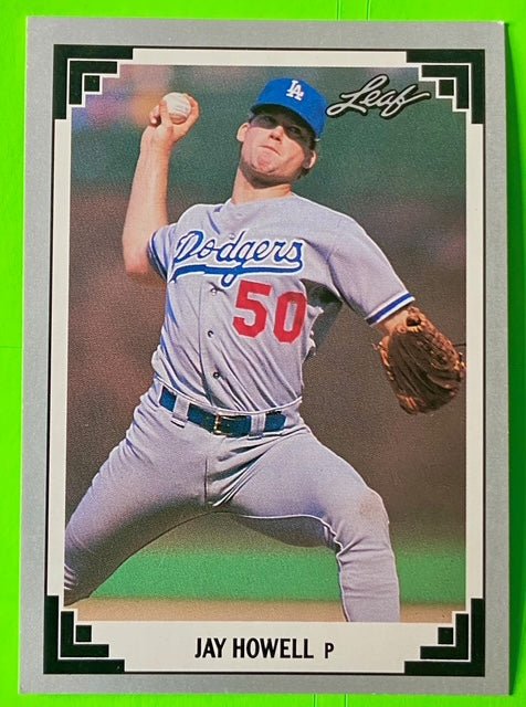 Jay Howell #98 MLB Base Set 1991 Los Angeles Dodgers by Leaf, Inc.