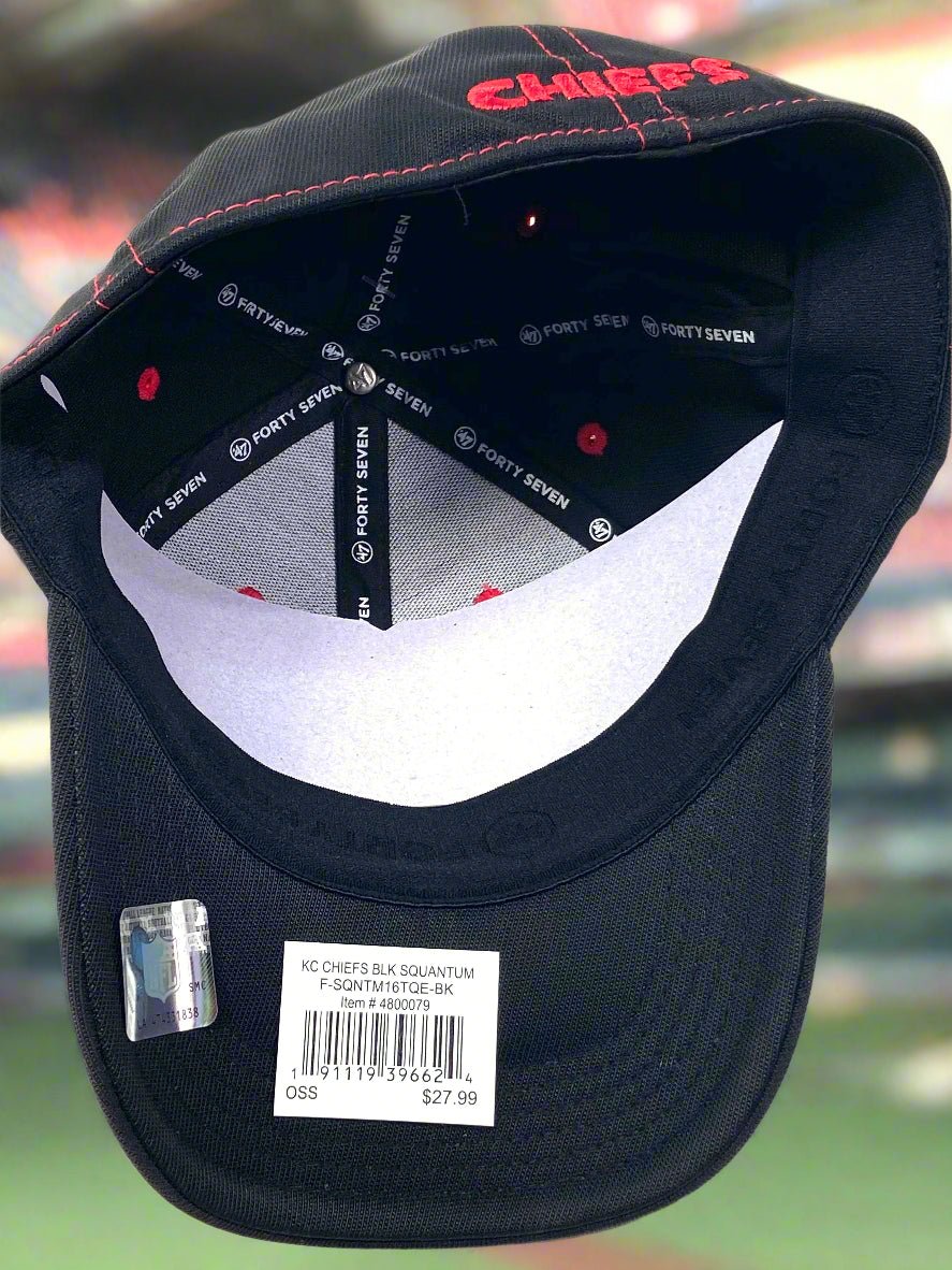 Kansas City Chiefs NFL 2015 Contender "Black Squantum " NOS Stretch Fit Cap