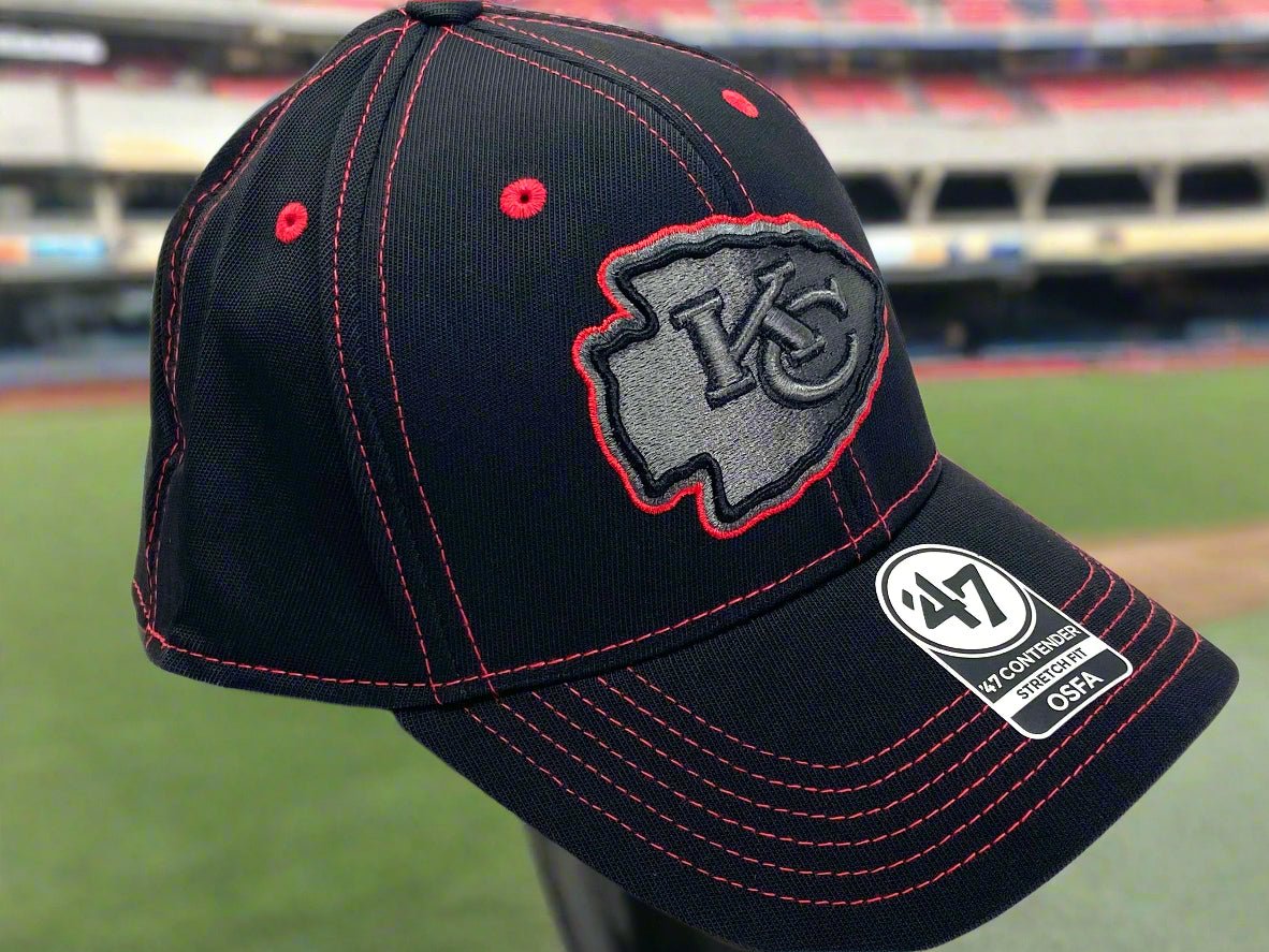 Kansas City Chiefs NFL 2015 Contender "Black Squantum " NOS Stretch Fit Cap