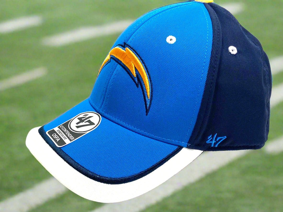 Los Angeles Chargers NFL 2020 Contender "Crash Line" NOS Stretch Fit Cap