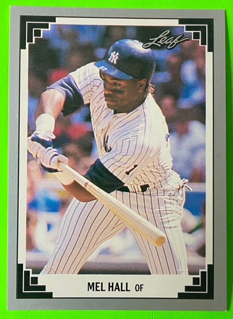 Mel Hall #283 MLB Base Set 1991 New York Yankees by Leaf, Inc.